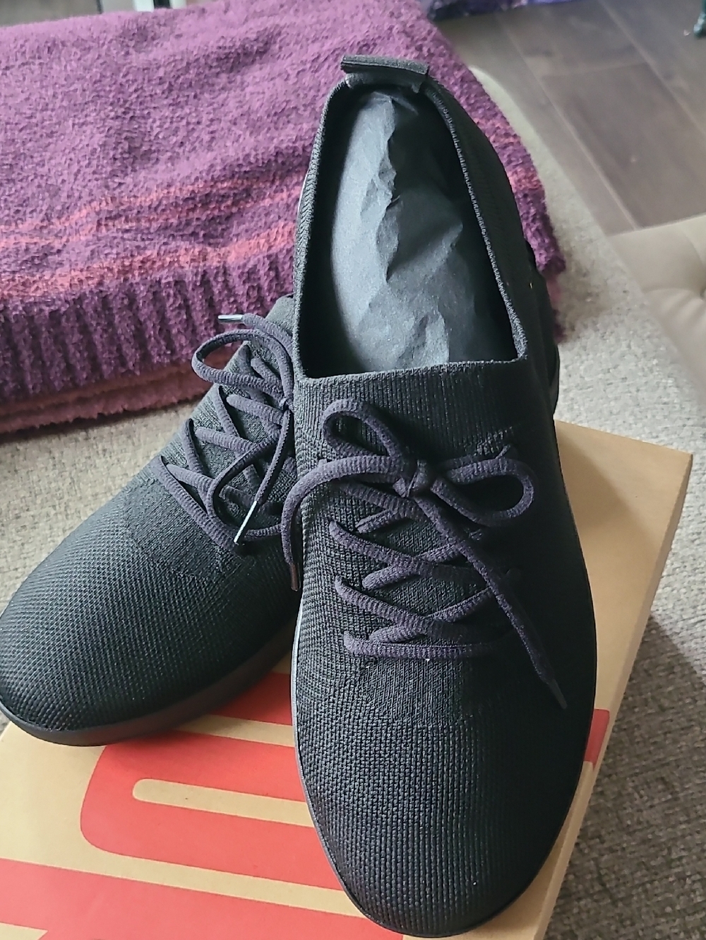 Fitflop Black F-Sporty Uberknit Sneakers